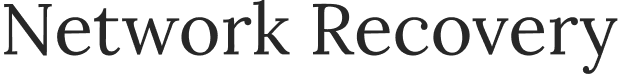 Text: Network Recovery in black font.